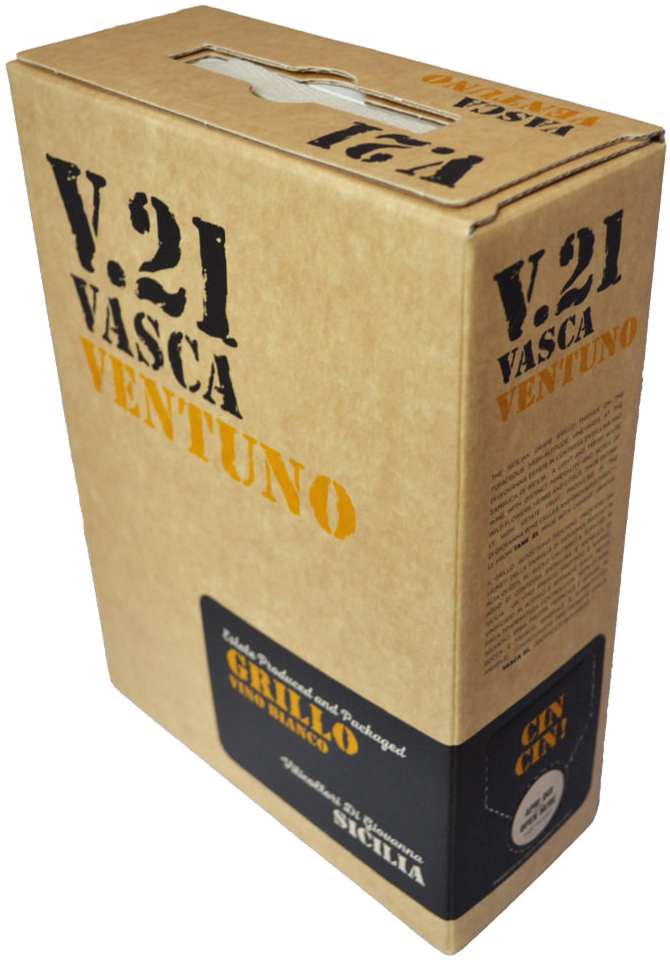 ディ・ジョヴァンナ　V.21（ヴァスカ・ヴェントゥーノ）グリッロ　3000ml 箱入り　（白） 2022 