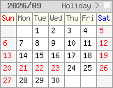 calendar