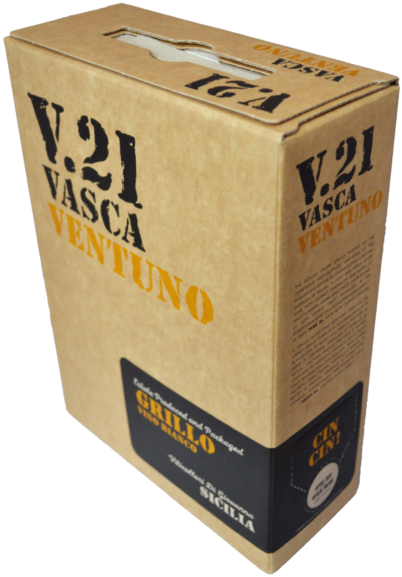 V.21 Vasca Ventuno Grillo Vino Bianco 3000ml Bag in Box 2022 