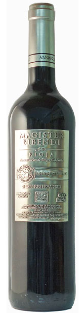 Magister Bibendi Gran Reserva 2011 Metal plate